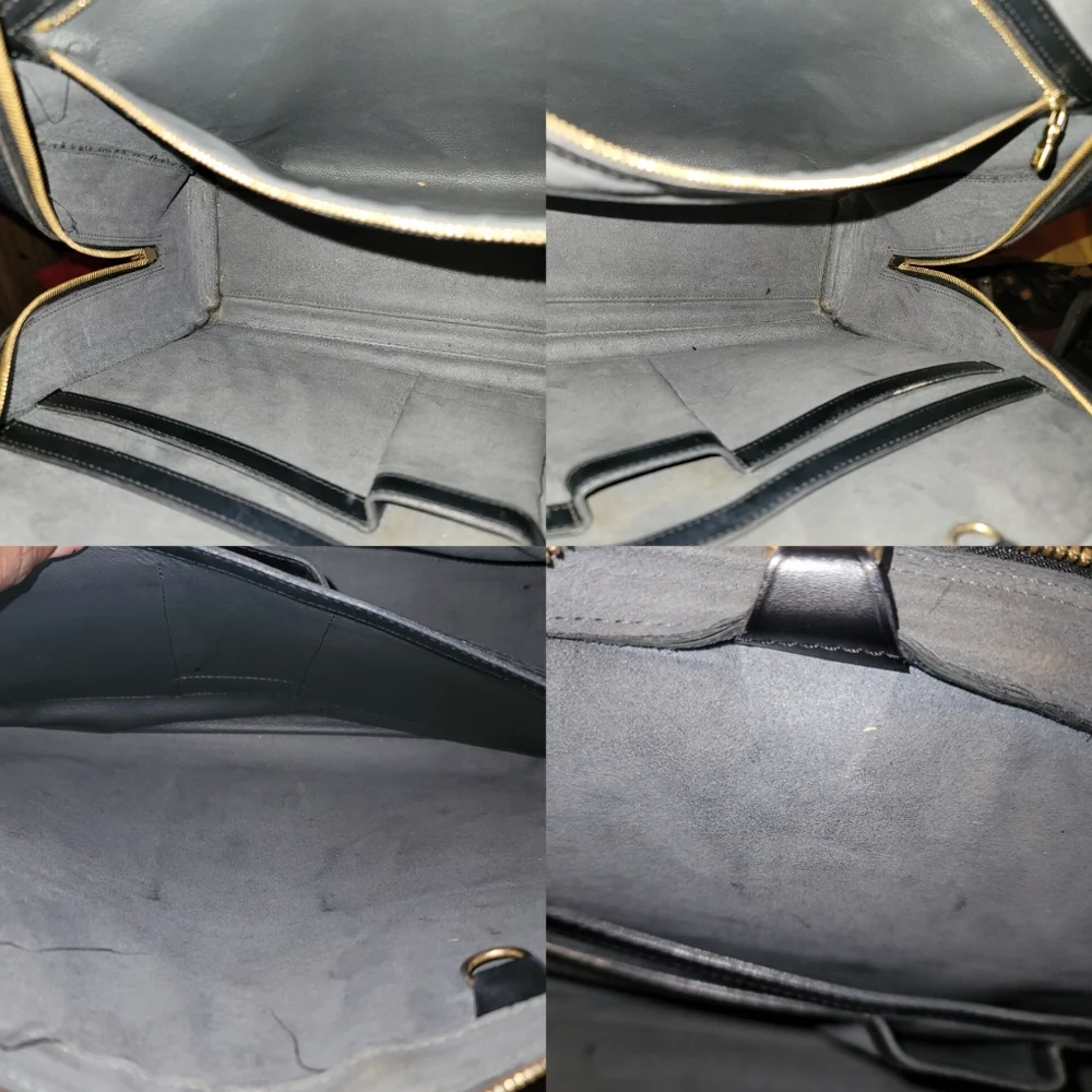 LOUIS VUITTON  Epi Sorbonne School Business Laptop  Briefcase Black AUTH…